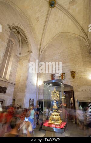 Sacristia dels Vermells, antiguamente capilla de Todos los Santos, cathédrale de Majorque, La Seu, siglo XIII. gótico levantino, Palma, Majorque, îles Baléares, Espagne. Banque D'Images