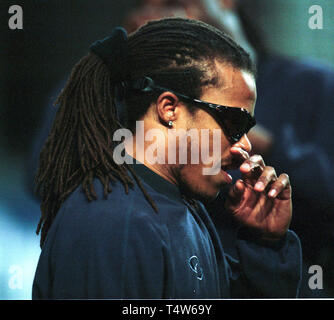 Pays-bas Amsterdam Arena, 13.2.02, football : match amical Holland (orange) contre l'Angleterre (blanc) 1:1 --- Edgar Davids (NED) Banque D'Images