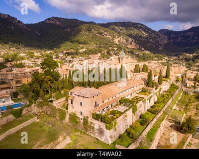 Cartuja de Valldemosa, Patrimonio Histórico de España, Valldemossa, Majorque, Iles Baléares, Espagne. Banque D'Images