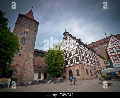 Nuremberg, la deuxième plus grande ville de Bavière Banque D'Images