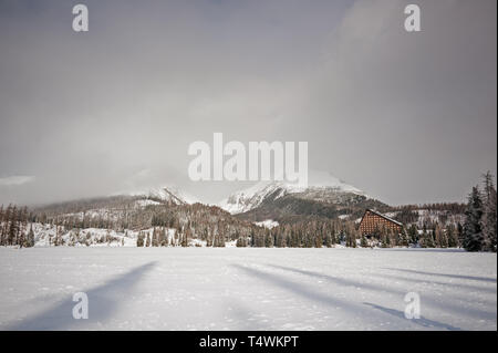 Štrbské Pleso, Slovaquie Banque D'Images