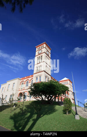 Les Bermudes, Hamilton, Hamilton, l'élément principal du bâtiment, les chambres Chambre Sessions pour les Bermudes, 40 membres de la chambre d'assemblée et sa Cour Suprême Banque D'Images