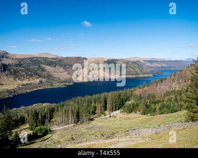 Thirlmere réservoir dans le borough de Allerdale en Cumbria et le Lake District de Helvellyn Banque D'Images