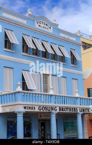 Les Bermudes, Hamilton, l'architecture coloniale britannique Banque D'Images