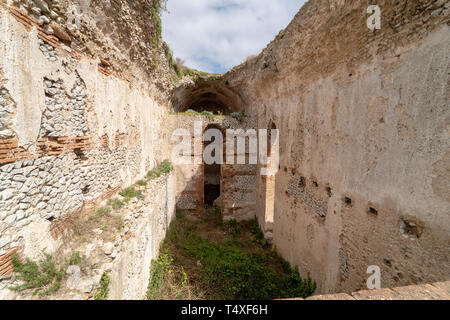 La Villa Jovis, Capri, La Residenza dell'imperatore Tiberio Giulio Cesare Augusto, Roma, scoperta da Amedeo Maiuri Banque D'Images