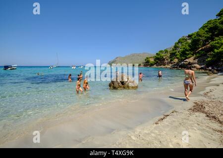 Arenalet na de Clara, Artà, peninsula de Llevant, Majorque, Iles Baléares, Espagne. Banque D'Images