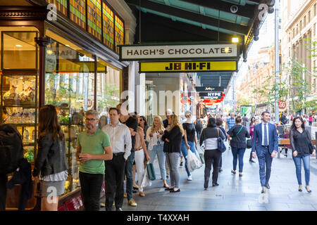 Haigh's chocolat et confiserie au Strand Arcade dans George Street, Sydney, Australie Banque D'Images