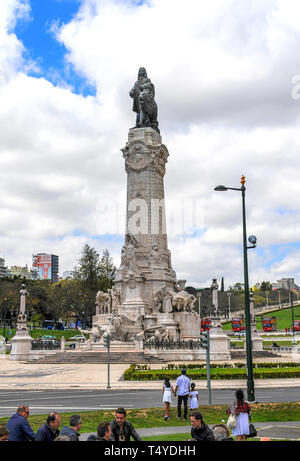 La place Rossio dans le centre-ville de Lisboa Banque D'Images