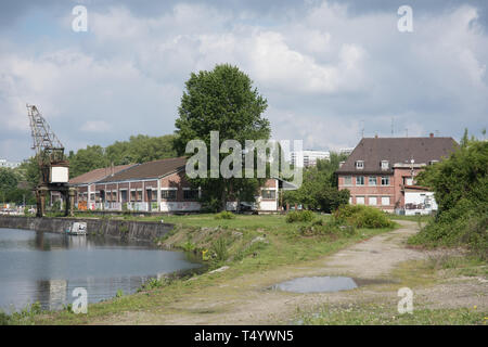 Strasbourg, Rheinhafen Port du Rhin, Stadtentwicklungsgebiet Banque D'Images