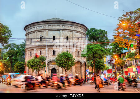 Hang Dau Tour de l'eau à Hanoi, Vietnam Banque D'Images