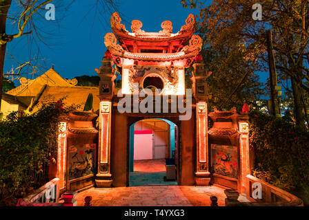 Temple de la montagne de jade à Hanoi, Vietnam Banque D'Images