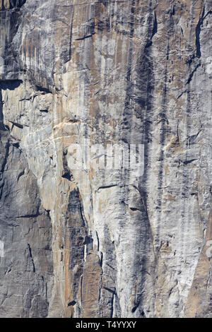 Rocher de granit, El Capitan, Yosemite, en Californie, l'Amérique. Banque D'Images