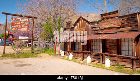 Ancien salon à Riverkern dans la forêt nationale de Sequoia, RIVERKERN - USA - Le 29 mars 2019 Banque D'Images