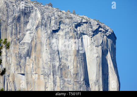 Rocher de granit, El Capitan, Yosemite, en Californie, l'Amérique. Banque D'Images