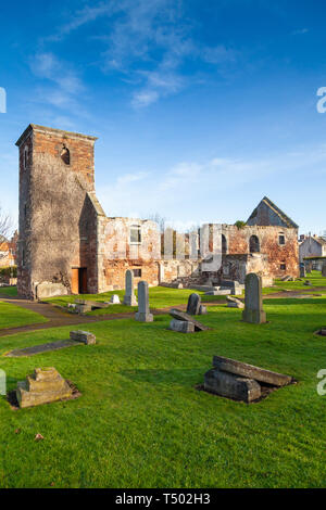 Vieille église de St Andrew North Berwick en Écosse Banque D'Images