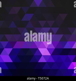 Résumé fond composé de triangles bleu foncé. Conception géométrique pour les présentations ou des modèles de bannière web flyer. Vector illustration Banque D'Images