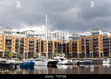 St Katherine Docks Marina, Londres, Royaume-Uni. Banque D'Images