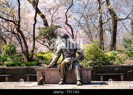 Hans Christian Anderson Statue est dans Central Park, New York City, USA Banque D'Images