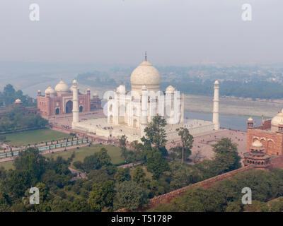 L'Inde, l'Uttar Pradesh, le Taj Mahal (UNESCO World Heritage Site) Banque D'Images