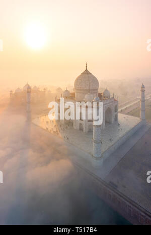 L'Inde, l'Uttar Pradesh, le Taj Mahal (UNESCO World Heritage Site) Banque D'Images