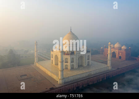 L'Inde, l'Uttar Pradesh, le Taj Mahal (UNESCO World Heritage Site) Banque D'Images