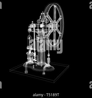 Perpetuum mobile. 3D render Banque D'Images