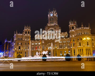 Palacio de las comunicaciones (Ayuntamiento de Madrid). España Banque D'Images