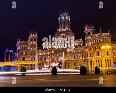 Ayuntamiento de Madrid (Palacio de Comunicaciones). España Banque D'Images