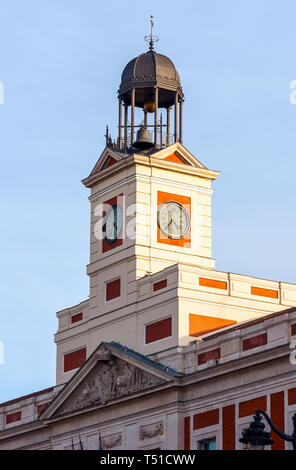 Reloj de la Puerta del Sol. Madrid. España Banque D'Images