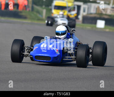 Andy Jarvis, March Ford 703, Derek Bell Cup, 1 Litre la Formule 3 voitures, 1964 à 1970, 77e réunion des membres, Goodwood, West Sussex, Angleterre, avril 2019, un Banque D'Images