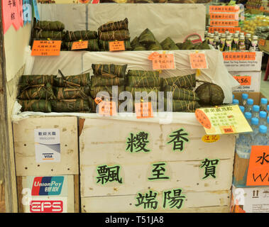 Duanwu boulettes Festival à vendre à Hong Kong Banque D'Images