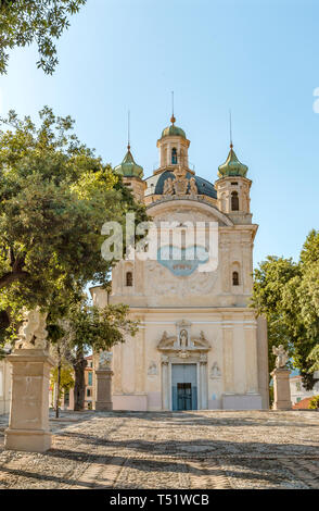 Santuario della Madonna della Costa, San Remo, Ligurie, Nord-Ouest de l'Italie Banque D'Images