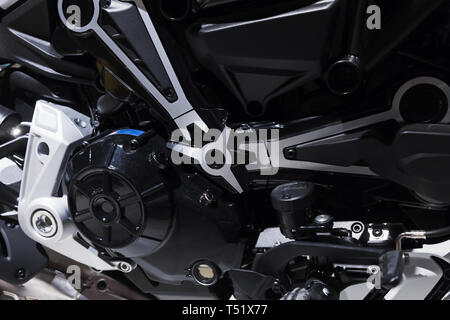Luxury racing moteur moto fragment, la photo en gros Banque D'Images