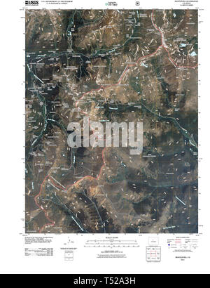 Carte TOPO USGS Colorado CO Montezuma 20110519 Restauration TM Banque D'Images