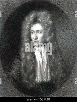 ROBERT BOYLE (1627-1691) chimiste et inventeur anglo-irlandais,physicien Banque D'Images