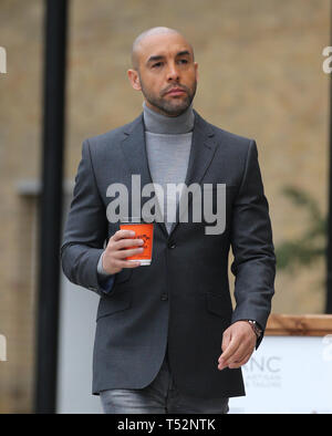 Alex Beresford hors studios ITV Avec : Alex Beresford Où : London, Royaume-Uni Quand : 20 mars 2019 Credit : Rocky/WENN.com Banque D'Images