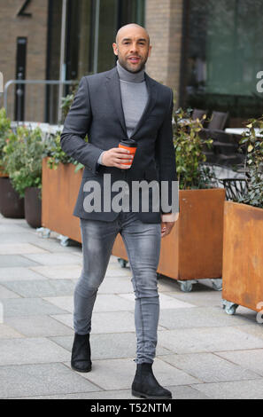 Alex Beresford hors studios ITV Avec : Alex Beresford Où : London, Royaume-Uni Quand : 20 mars 2019 Credit : Rocky/WENN.com Banque D'Images