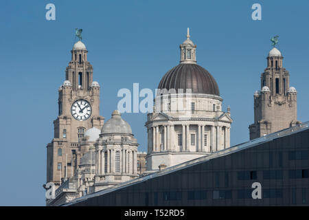 Bâtiment d'architecture moderne à Liverpool Banque D'Images