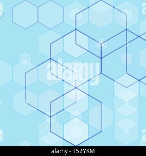 Arrière-plan coloré simple composé d'hexagones Banque D'Images