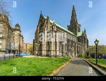 La Cathédrale La cathédrale de Glasgow en Écosse Glasgow rue Château Cité UK ici vu de la Cité. Banque D'Images