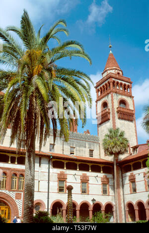 Floride, St. Augustine Flagler College ancien Ponce de Leon, hôtel, construit 1887 cour US plus ancienne ville, FL345 Banque D'Images