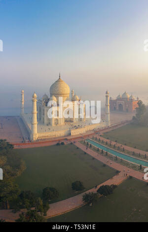 L'Inde, l'Uttar Pradesh, le Taj Mahal (UNESCO World Heritage Site) Banque D'Images