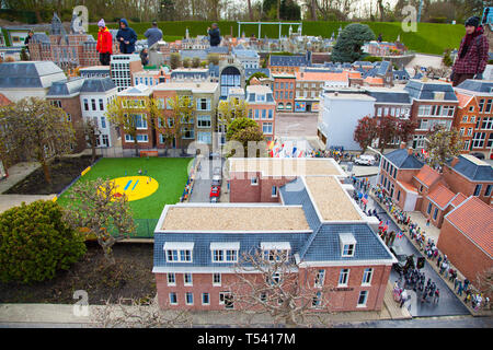 La Haye, le parc miniature Madurodam NETHELANDS : au printemps Banque D'Images