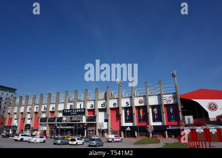 Les lames, Sheffield United Bramall Lane Banque D'Images