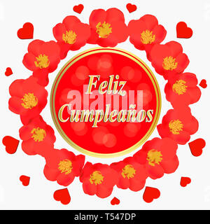 Buon Compleanno Joyeux Anniversaire En Italien Anniversaire Carte Postale De Voeux Illustration Photo Stock Alamy