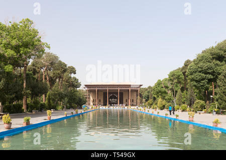 Palais Chehel Sotun, Ispahan, Iran Banque D'Images