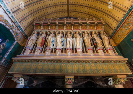 PIERREFONDS, FRANCE, Août 13, 2016 : l'intérieur et de détails de château de Pierrefonds, le 15 août 2016 à Pierrefonds, Oise, France Banque D'Images