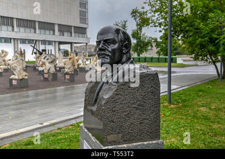 Moscou, Russie - le 18 juillet 2018 : Sculpture de Lénine dans l'Armée déchue Monument Park, Moscou, Russie. Banque D'Images