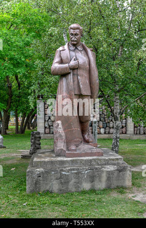 Moscou, Russie - le 18 juillet 2018 : Sculpture de Staline dans le Fallen Monument Park, Moscou, Russie. Banque D'Images