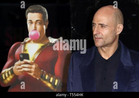 Shazam Fête foraine Lancement au Bernie Spain Gardens, South Bank, Londres avec : Mark Strong Où : London, Royaume-Uni Quand : 20 mars 2019 Source : WENN.com Banque D'Images